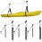 RAD Sportz Kayak Storage Hoists 4-Pack - Overhead Pulley Hoist Systems with 125lb Capacity Each for Canoes, Bikes, Ladders, and More