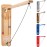 GoSports Hook 21 Wall Mounted Ring Swing Game with Foldable Arm - Play Indoors or Outdoors