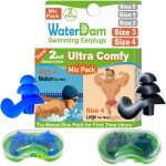 WaterDam Swimming Ear Plugs Great Waterproof Ultra Comfy Earplugs Prevent Swimmer\'s Ear