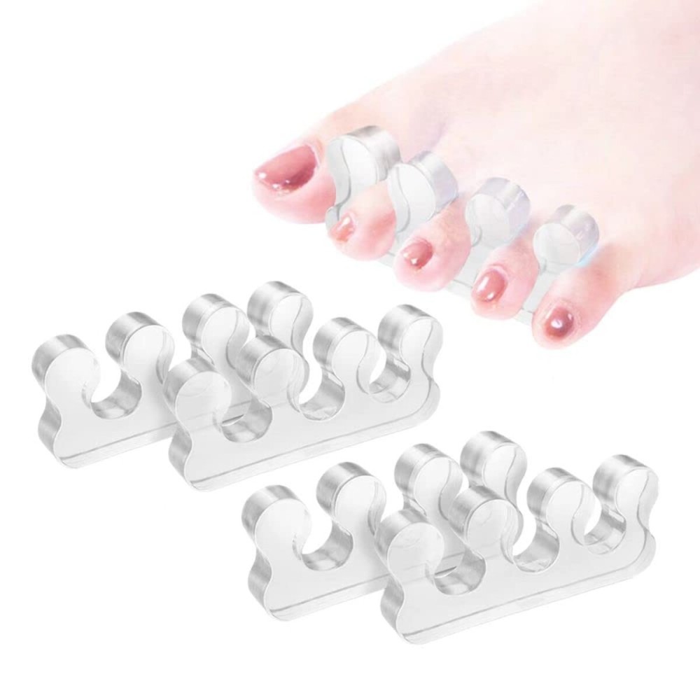 ZaxSota Toe Separators for Bunion Relief & Nail Polish Application - Orthopedic Gel Toenail Dividers, Pedicure Toe Spacers for Toenail Separation & Polishing