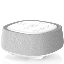 Rechargeable White Noise Machine with 28 Smoothing Sounds, Portable Sound Machine for Baby Kids Adult Sleeping, Auto-Off Timer, 32 levles of Volume Noise Machine Therapy for Home, Office, Travel