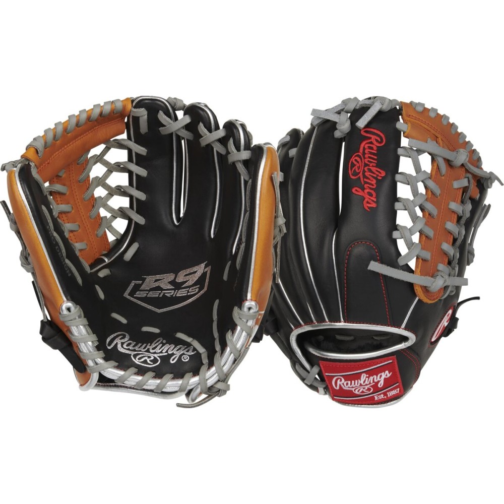 Rawlings | R9 CONTOUR Baseball Glove | 11.5 | Modified Trap-Eze Web | Left Hand Throw