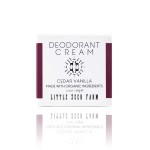 Little Seed Farm All Natural Deodorant Cream - Cedar Vanilla - Aluminum Free Deodorant for Women or Men, Net Wt. 2.4oz | 68g