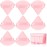 8 Pcs Cotton Powder Puff Face,JASSINS Triangle super soft for Both dry and wet Makeup Setting/Concealer/Loose and Body Powder/Foundation/Blush Makeup Sponge Set (Pink)