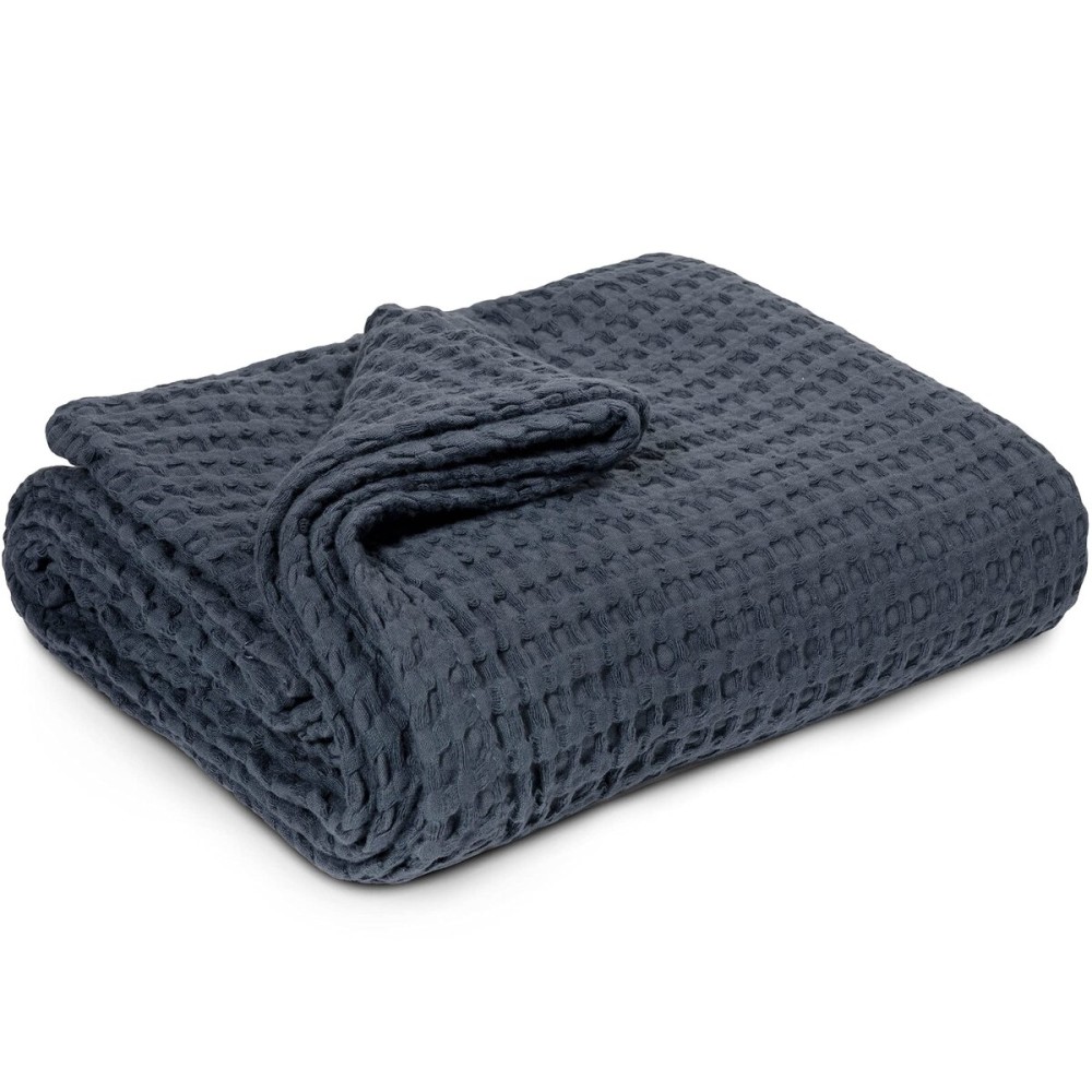 Simka Rose Waffle Baby Blanket Cotton Soft Breathable Swaddle Blanket for Nursery, Stroller & Crib Blanket - Receiving Blankets for Boys & Girls Gender Neutral Toddler Blanket