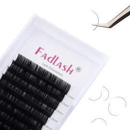 Lash Extension 0.20 Classic Eyelash Extensions J/B/C/CC/D/DD/LC/LD Curl Lash Extensions Individual Lash Extensions Mixed Length 11-19mm Professional Salon Use (0.20-D, 11-19mm)