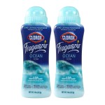 Clorox Fraganzia Laundry Scent Booster Crystals in Ocean Scent - Scented In-Wash Freshener Beads for Fresh, Clean, Great Smelling Clothes and Linens, 18 Oz - 2 Pack