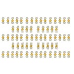 Small Hair Accessories: Mini Claw Clips with No-Slip Grip, Glitter and Rhinestone Details, Metal Clamps in Mixed Colors for Girls and Women (Gold-White Crystal)