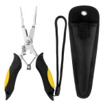 Hikary Long Nose Fishing Pliers,Ice Fishing Gear,Stainless Steel Hook Remover Braid Cutter Rustproof Fishing Multi-Tools Fishing Gripper for Freshwater Saltwater