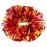 Hooshing 2PCS Red and Gold Pom Poms Cheerleading with Baton Handle for Team Spirit Sports Dance Cheering Kids Adults