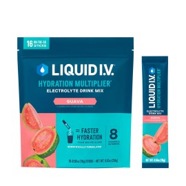 Liquid I.V. Hydration Multiplier - Guava | Electrolyte Powder Drink Mix | 1 Pack (16 Servings)