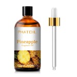 PHATOIL 3.38FL.OZ Pineapple Fragrance Oils for Aromatherapy, Essential Oils for Diffusers for Home, Perfect for Diffuser, Yoga, Skin Care, DIY Candle and Soap Making - 100ml
