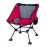 iClimb Ultralight Compact Camping Folding Beach Chair with Anti-Sinking Large Feet and Back Support Webbing (Red - Square Frame)