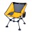 iClimb Ultralight Compact Camping Folding Beach Chair with Anti-Sinking Large Feet and Back Support Webbing (Yellow - Square Frame)