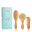 Natemia Baby Hair Brush and Comb Set - Wooden Soft Bristle Brush, Cradle Cap Brush for Newborns and Toddlers