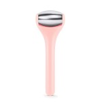 MAANGE Mini Eye & Face Rollers for Eye Massager, Stainless Steel Eye Ice Roller for Relief Puffiness Migraine Skincare Facial Roller (Pink)