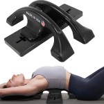 Thrival Arch Back Stretcher - Specialized Psoas Muscle Release Tool for Hip Flexor, Back, Glute, Iliacus, and Neck - Spine Decompressor, Trigger Point, and Myofascial Release - Carbon Black