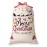 HBlife Canvas Santa Sack, 19.7 X 27.6 Inch Large Santa Bags for Gifts, Personalized Christmas Sacks for Presents with Drawstring, Style 18