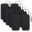 AUVON TENS Unit Pads 2X4 10 Pcs, 3rd Gen Latex-Free Rectangular Replacement Pads Electrode Patches with Upgraded Self-Stick Performance for Electrotherapy (BIack)