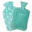 HomeTop Premium Classic Rubber Hot or Cold Water Bottle with Soft Fleece Cover (2 Liters, Mint Green)