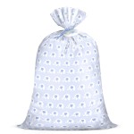 WRAPAHOLIC 56 Large Baby Boy Plastic Gift Bag - Cute Blue Elephant Jumbo Bike Bag Gift Wrap for Baby Shower, Kids Birthdays, Parties, Celebrating, or Any Occasion - 56 H x 36 W