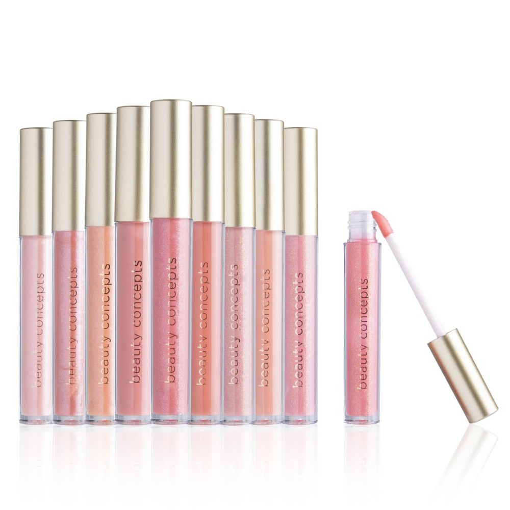 Beauty Concepts Lip Gloss Collection - Shimmering, Glossy Lip Makeup Set for a Radiant Finish, Pink Colors Collection