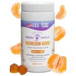 Magnesium Citrate Gummies - Sugar-Free, Vegan and Non-GMO for Better Sleep and Relaxation - No Sugar Alcohol - Magnesium Supplement for Adults, Teens and Kids - Tangerine - 240 Gummy