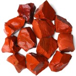 QINJIEJIE Red Jasper Raw Crystals Natural Rough Stones Bulk Large 0.8-1.2 Rocks Reiki Gemstones Fountain Rocks for Tumbling Cabbing Polishing Wire Wrapping Wicca Decoration 0.45 lbs