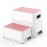 Victostar 2 Step Stool for Kids, Anti-Slip Sturdy Toddler Two Step Stool for Toilet Potty Training, Bathroom,Kitchen (Pink)
