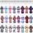 Duufin 24 Pieces Christmas Chapstick Holder Keychain Bulk Lipstick Keychain Holder Chapstick Keyring Holder with 24 Pieces Metal Clip Cords for Chapstick Tracker and Safeguard, 24 Christmas Style