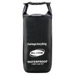 WELL-STRONG Waterproof First Aid Kit Roll Top Boat Emergency Kit with Waterproof Contents for Fishing Kayaking Boating Swimming Camping Rafting Beach Black