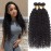 Borchan Water Wave 3 Bundles Human Hair Wet and Wavy Human Hair 3 Bundles for Black Women 16 18 20 Inch Brazilian Water Wave Bundles Natural Black Color