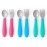 Elk and Friends Kids Silverware with Silicone Handle | Childrens Safe Flatware | Toddler Utensils | Baby Spoons + Forks | Stainless Steel Cutlery | Dishwasher Safe | 6 Pieces