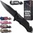Legal Pocket Knife with 2.95 Serrated Blade, Glass Breaker, Seat Belt Cutter - EDC Sharp Folding Knives with Portable Clip - Small Tool for Tactical Camping Survival Hiking - Gifts for Men 6680