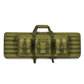 PERFBAGS Soft Rifle Case 36 inch, Tactical Long Double Rifle Backpack Gun Bag for Hunting Shooting Range, Transportation with Lockable Zipper and Molle System