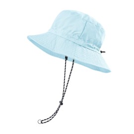 FEICUI Men Women Outdoor Bucket Hat Quick Dry Packable UV Protection Boonie Sun Hat (Light Blue)