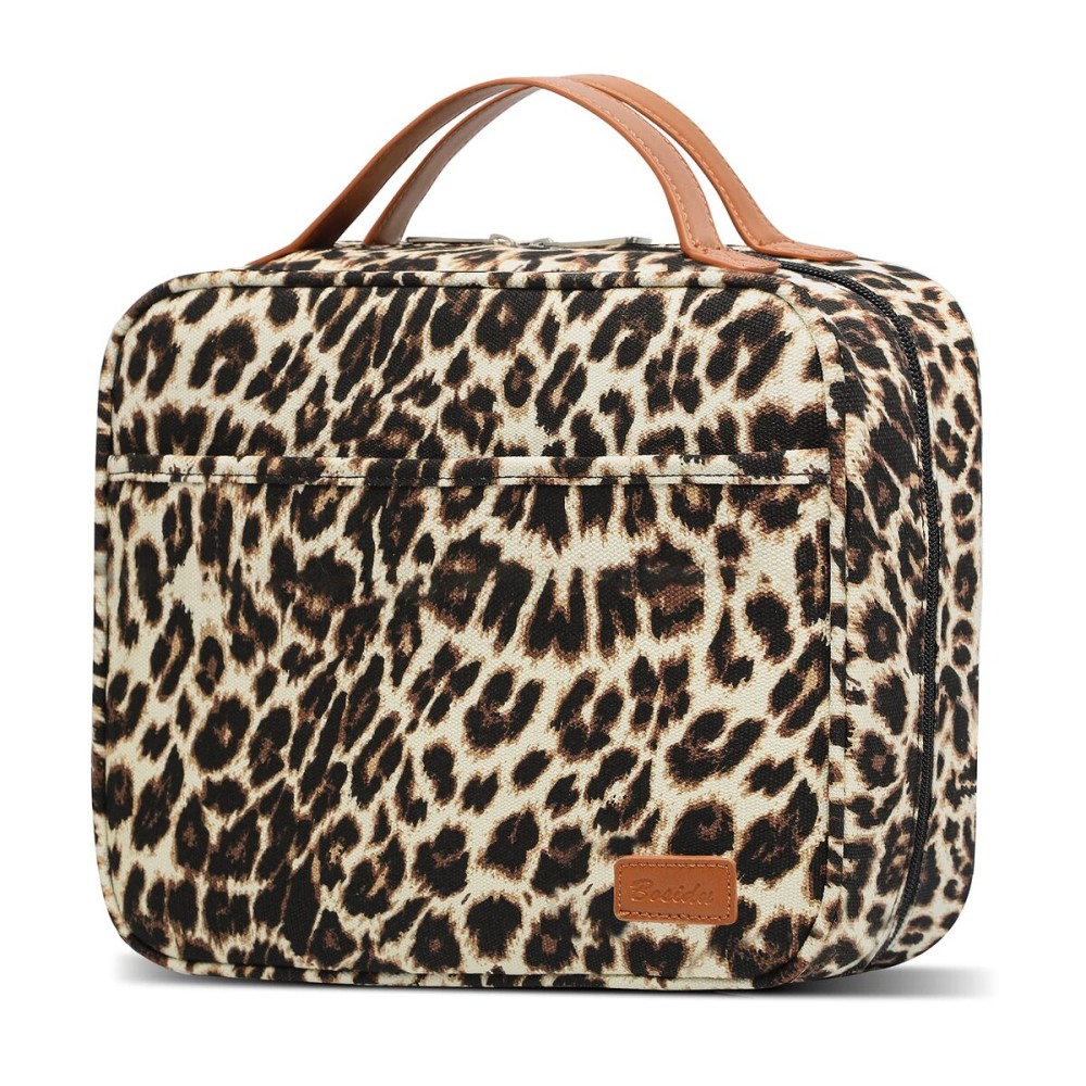 Bosidu Hanging Travel Toiletry Bag, Large Capacity Cosmetic Travel Toiletry Organizer for Women with 4 Compartments & 1 Sturdy Hook, Perfect for Daily Use/Valentines\' Day