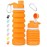 Nefeeko Collapsible Water Bottle, 26oz Silicone Foldable Water Bottles Leakproof BPA Free Travel Water Bottles with Carabiner, Portable Sport Water Bottles for Camping,Hiking Outdoor Indoor Sport