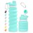 Nefeeko Collapsible Water Bottle, 26oz Silicone Foldable Water Bottles Leakproof BPA Free Travel Water Bottles with Carabiner, Portable Sport Water Bottles for Camping,Hiking Outdoor Indoor Sport