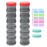 2 Pack 7 Day Pill Organizer Case Stackable Weekly Supplements Vitamins Pills Holder Dispenser Large Translucent Black with Extra Lid