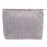 PAZIMIIK Makeup Bag Large Zipper Corduroy Make Up Pouch for Purse Travel Canvas Cosmetic Organizer for Women Brush Storage,Grey