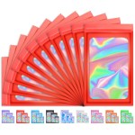 TIFICAL 100 PCS Holographic Bags for Lashes, Candy, Small Baggies Sample Bag Smell Proof Packaging Bag for Jewelry, Present, Resealable Bags for Small Business, Food Storage Bags
