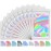 TIFICAL 100PCs Holographic Bags | Smell Proof & Resealable Packaging for Lashes, Press On Nails & Jewelry | Small Business/Home Storage with Sample Baggies
