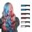 New Hair Chalk Comb Temporary Hair Color Dye for Girls Kids with Light Color Hair, Washable Hair Chalk for Girls Age 4 5 6 7 8 9 10 Birthday Cosplay DIY,Independence Day (Red,White,Blue)