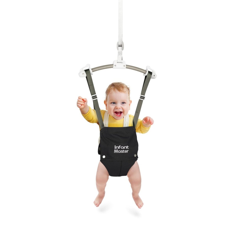 Infant Master Baby Doorway Jumpers, Sturdy Johnny Jumper Adjustable 10.8-23.6 Strap, Soft Baby Johnny Bouncer w/Seat Bag, Protable Doorway Jumper and Boucer for Baby, Ideal Gift for Infant