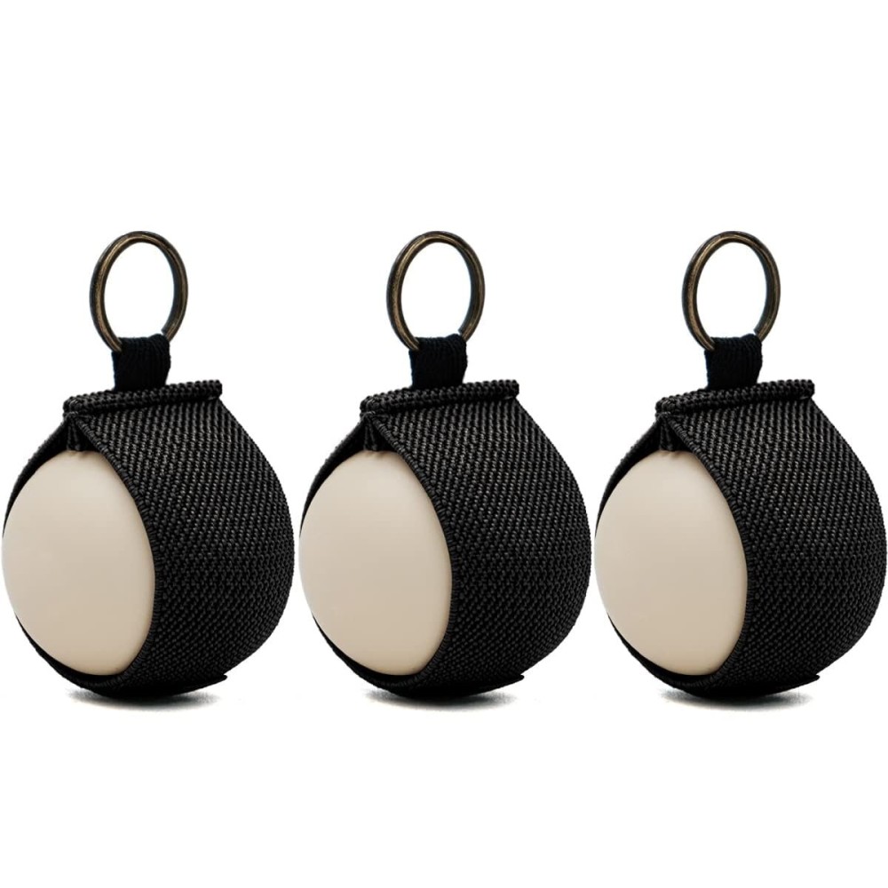 WK IEASON Lip Balm Holder Sleeve with Keychain Lipstick Sleeve Holder Tight-knit Elastic Holder for Ball Lip Balm Lipstick Holder Keychain (Blackx3)