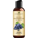 Handcraft Blends Grapeseed Oil - Cold-Pressed 4 Fl Oz - 100% Pure and Natural - Premium Grade Carrier Oil for Skin and Hair - Hair and Body - Massage - Hexane-Free