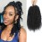 Passion Twist Crochet Hair,10 Inch 9 Packs Pretwisted Passion Twist Hair, Soft Pre Looped Crochet Hair For Women, Short Black Curly Crochet Twists Braids(10,1B)