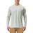 Roadbox Mens UPF 50+ UV Sun Protection Shirts Outdoor Long Sleeve SPF Diving Rash Guard for Fishing Hiking Swimming Grey
