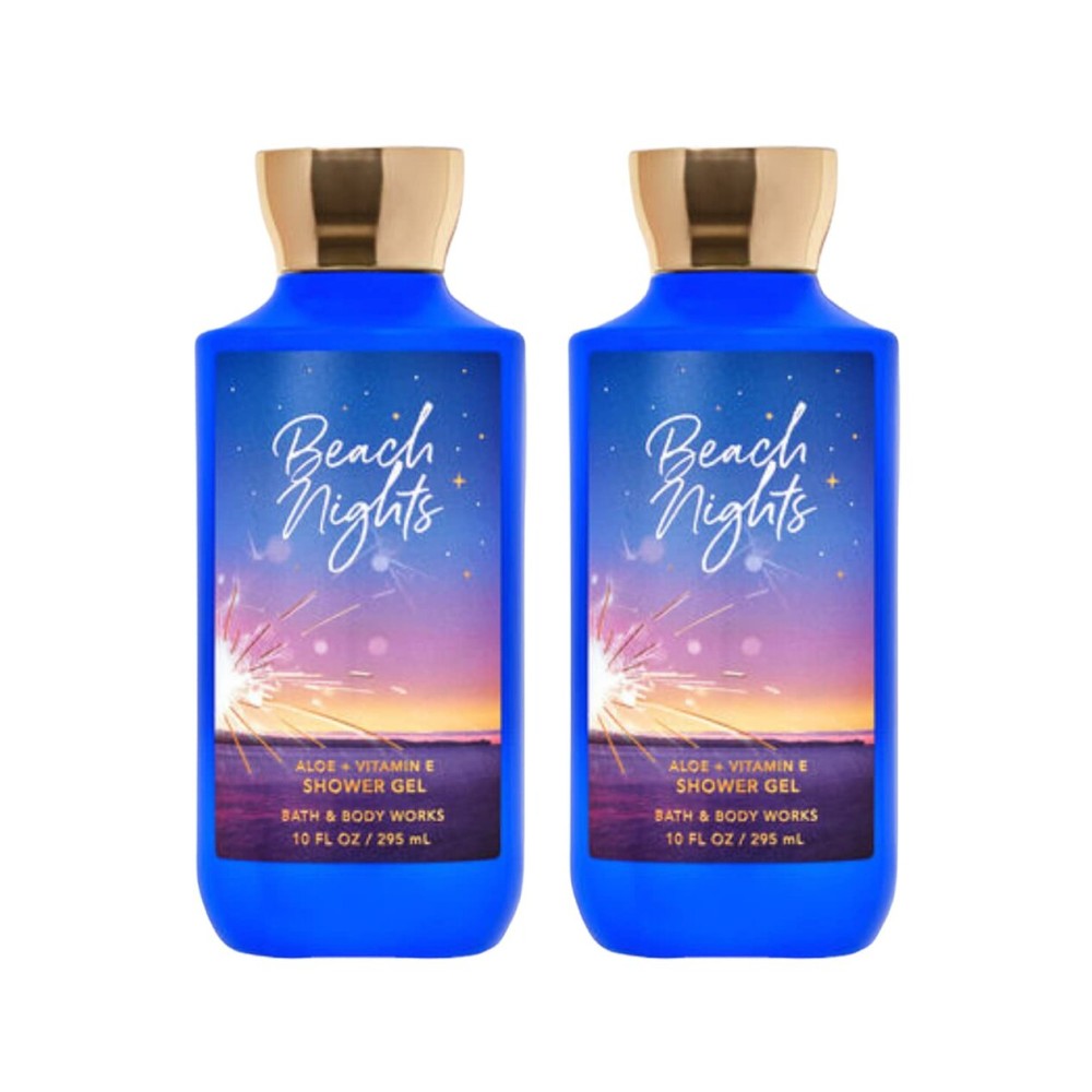 Bath & Body Works Shower Gel Gift Sets 10 Oz 2 Pack (Beach Nights)